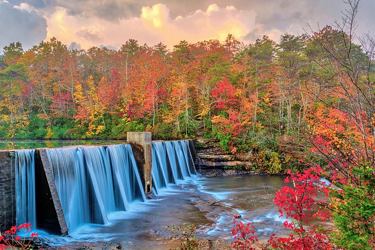 DeSoto State Park in autumn