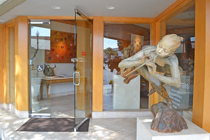 Art gallery in downtown Laguna Beach