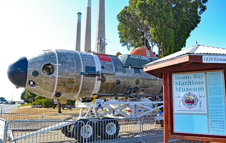 Deep Submergence Rescue Vehicle outside Morro Bay Maritime Museum