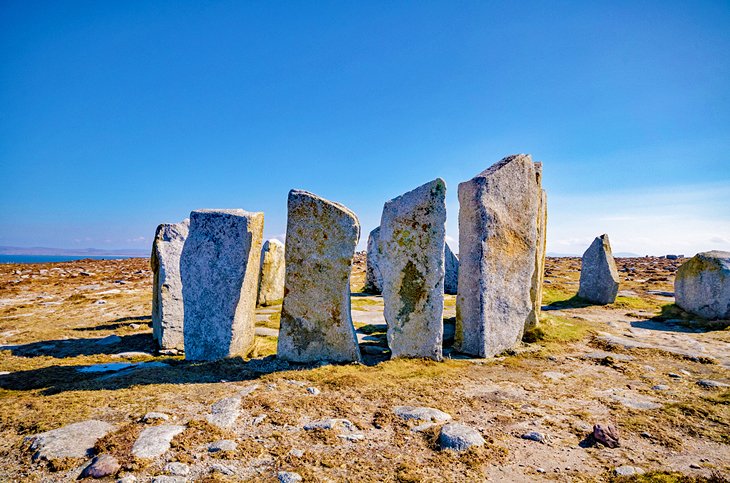 Ancient stone circle in the Belmullet Peninsula