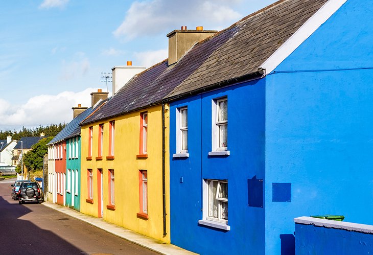 Colorful houses in Eyeries