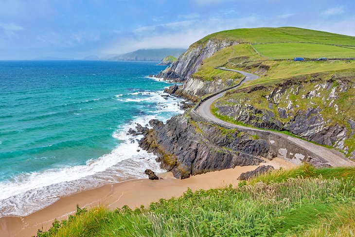 Beachside road on the Dingle Peninsula