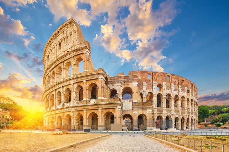 The Colosseum at sunset