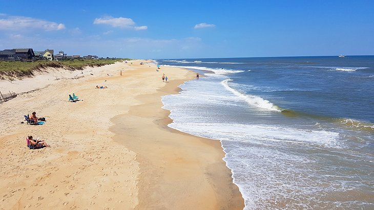 View from the Avon Pier over the beach