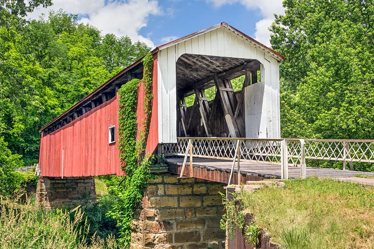 A covered bridge near Marietta