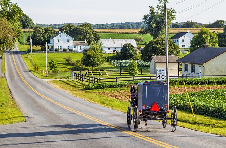 Amish buggy in Lancaster County