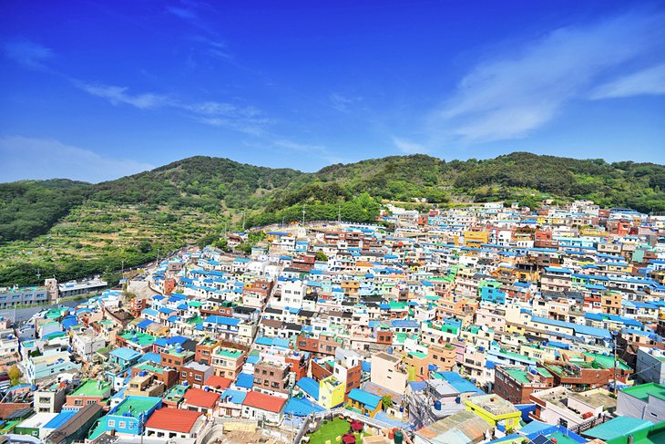 The hillside village of Gamecheon in Busan