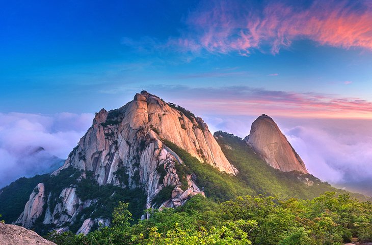 Sunset at Bukhansan National Park