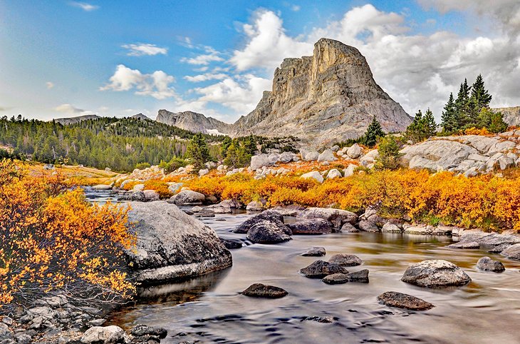 Little Wind River and Buffalo Head Peak, Bridger-Teton National Forest