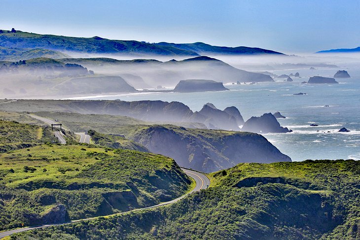 A foggy morning in Bodega Bay