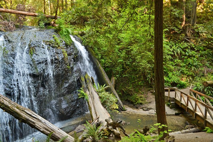 Russian Gulch State Park waterfall