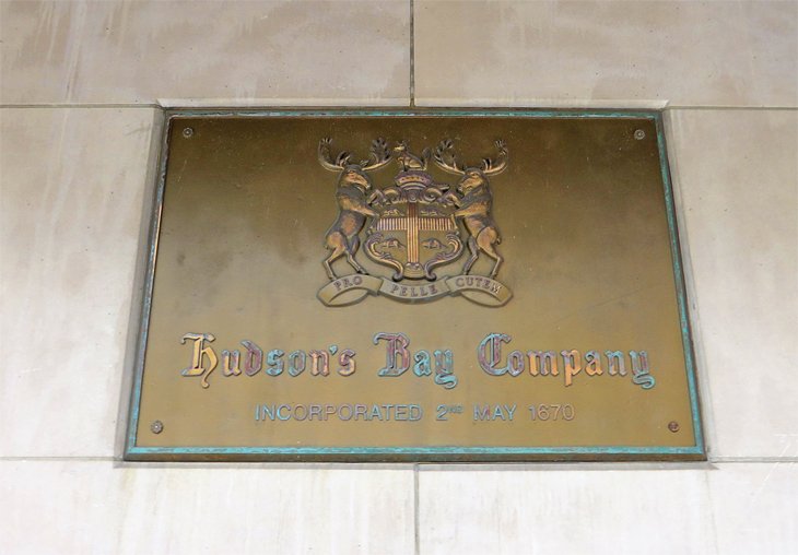 Hudson's Bay Company plaque