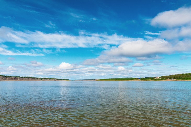 The Mackenzie River in the Northwest Territories