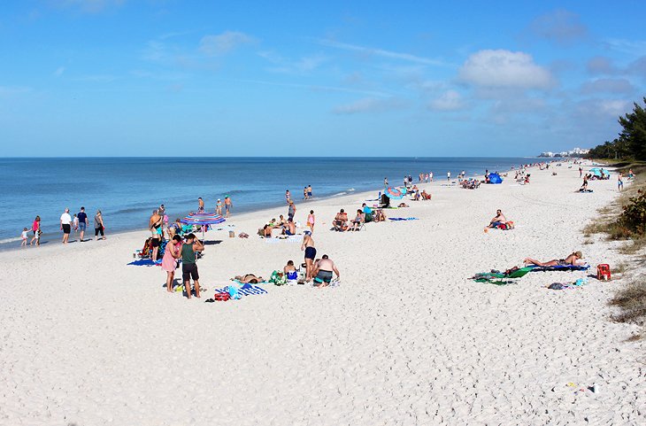 View from Naples Pier over the beach