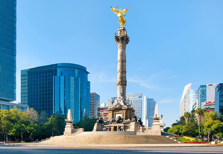 L'Ange de l'Indépendance dans le Paseo de la Reforma