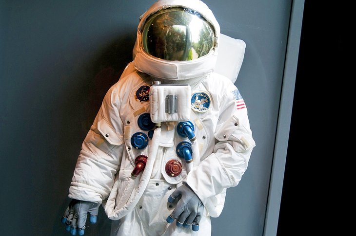 Apollo 11 space suit at the  Cradle of Aviation Museum