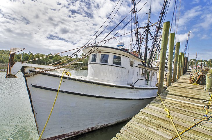 Fishing boats at the docks, McClellanville