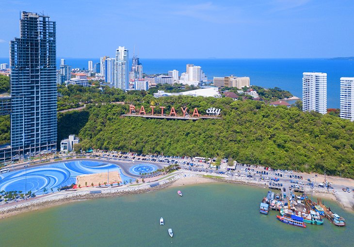 Aerial view of Pattaya