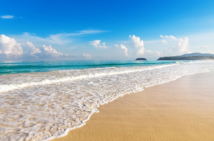 Golden sand at Karon Beach