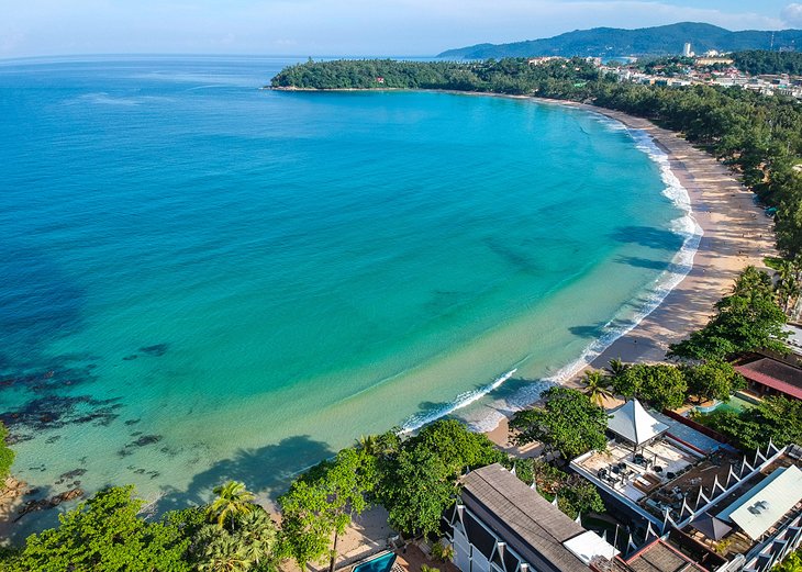 Aerial view of Kata Beach