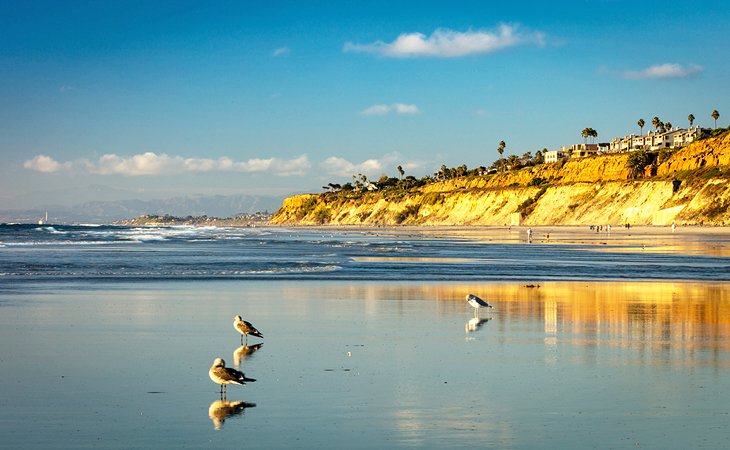 Late afternoon at Del Mar City Beach