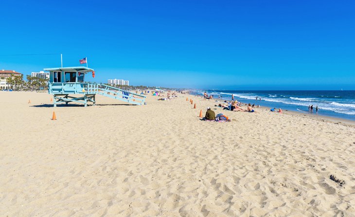 Lifeguard tower on Santa Monica State Beach