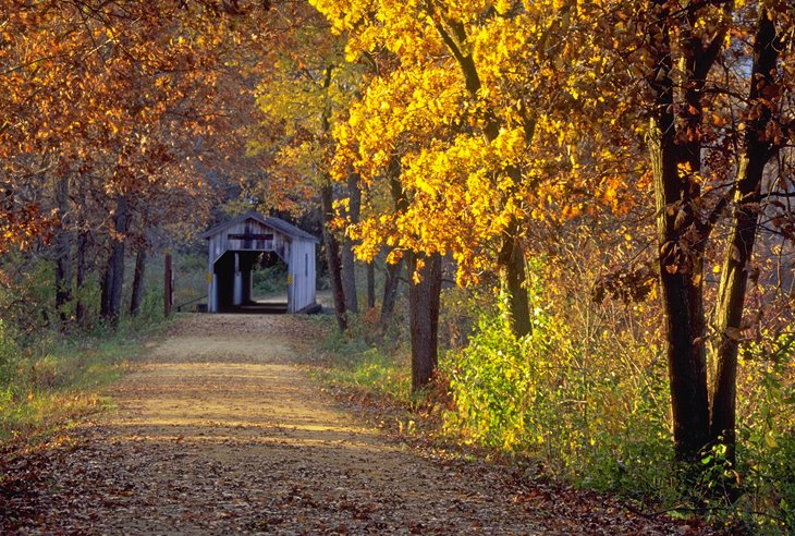 Fall colors on the Sugar River State Trail