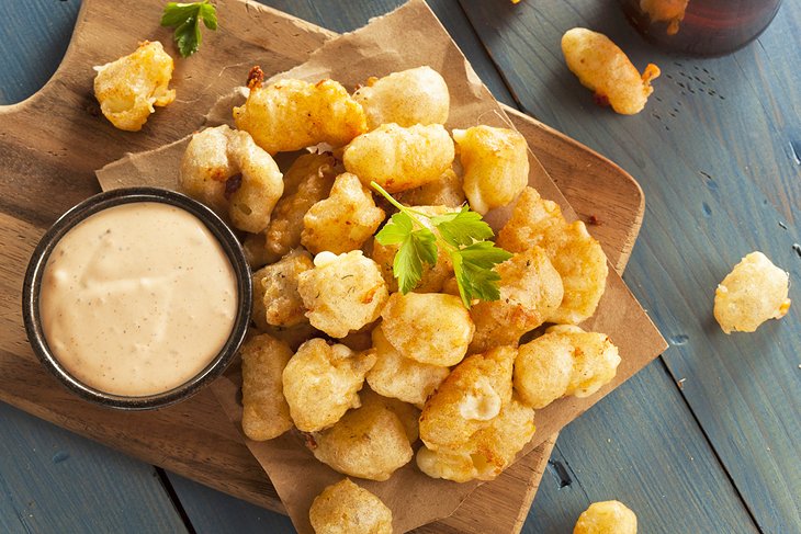 Battered Wisconsin cheese curds
