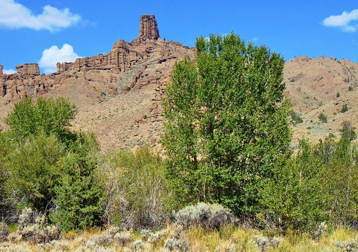 Rock formations along the Buffalo Bill Scenic Byway