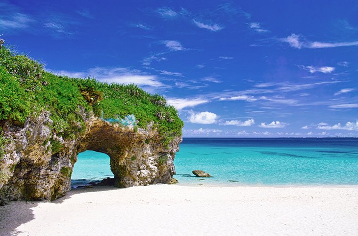 Rock arch on Miyako Island