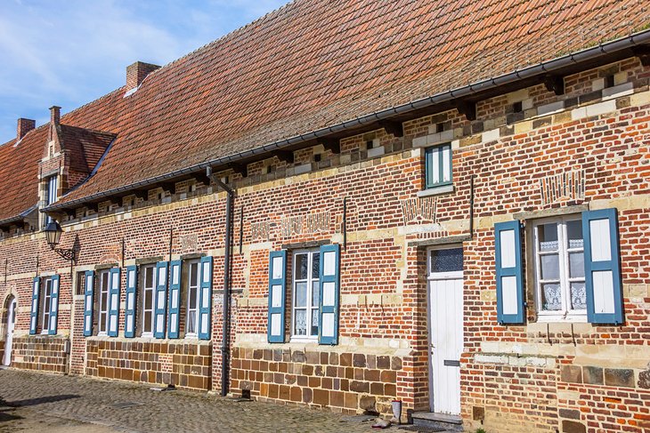 Old houses of the Vlierbeek Abbey