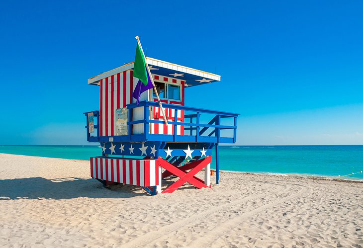 Lifeguard tower on South Beach