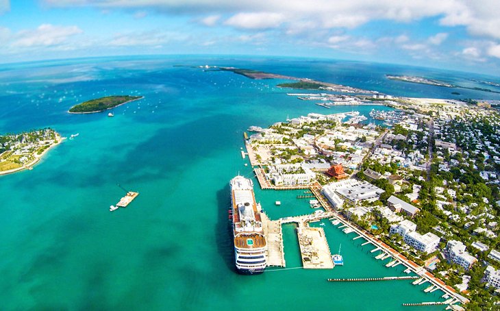 Aerial view of Key West