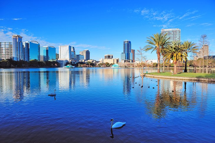 Lake Eola in downtown Orlando