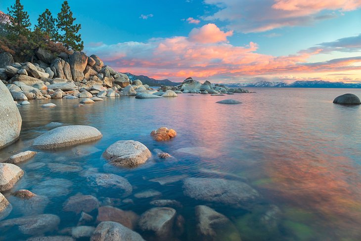 North Lake Tahoe sunset near Tahoe City