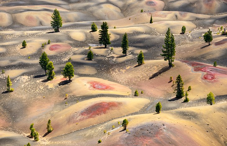 The Painted Dunes at  Lassen Volcanic National Park