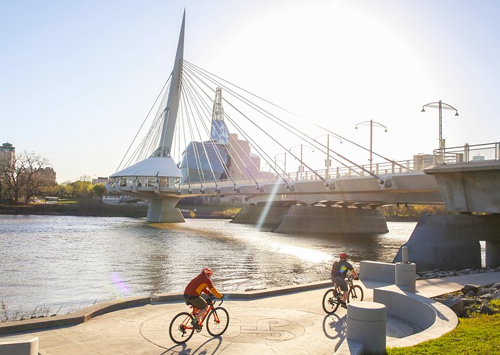 Biking in Winnipeg