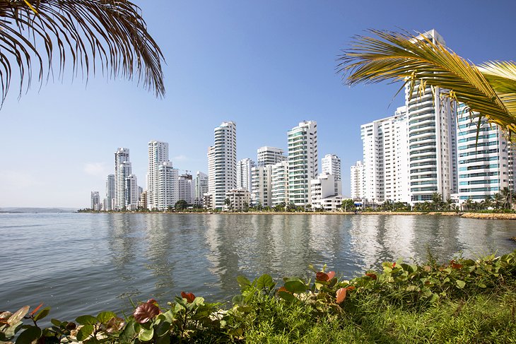 Towers along Bocagrande, Cartagena