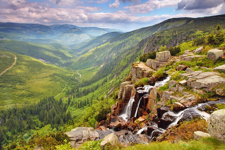 The Pancavsky waterfall