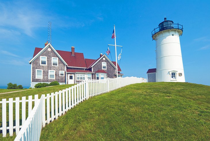 Nobska Lighthouse overlooking Cape Cod