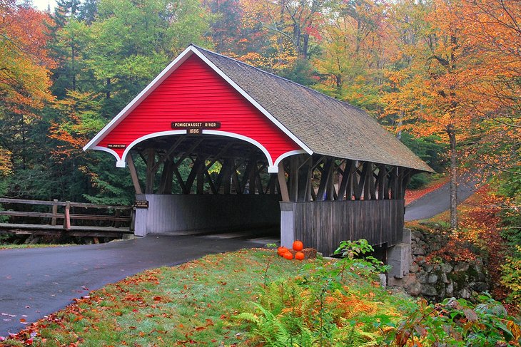 Flume Gorge Covered Bridge, Flume Gorge State Park, Franconia, New Hampshire