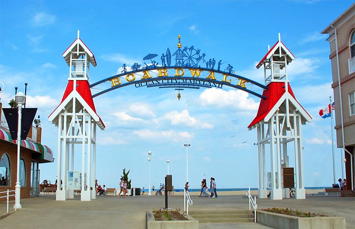 Ocean City Boardwalk entrance