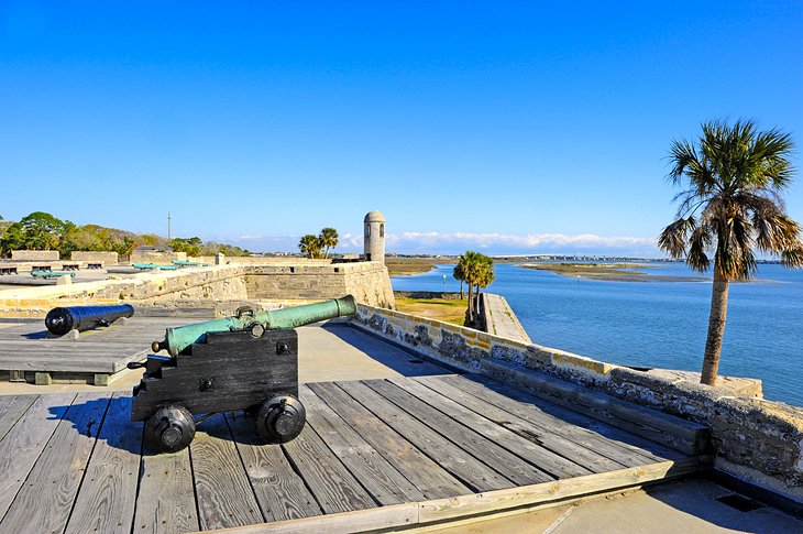 Cannons at Castillo de San Marcos, St. Augustine, Florida