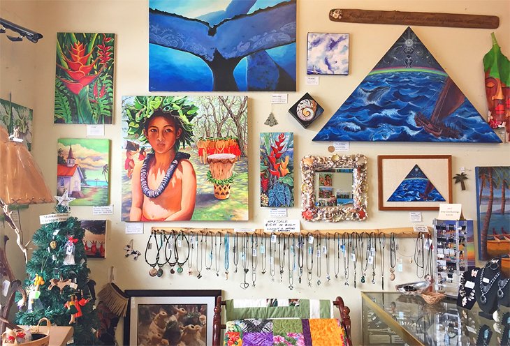 A shop in Molokai selling local goods