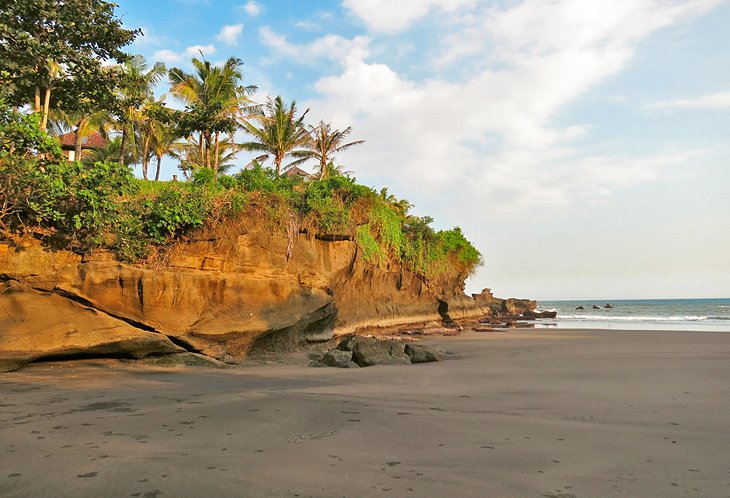 Black sand beach at Balian