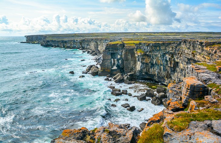 Scenic cliffs of Inishmore, Aran Islands