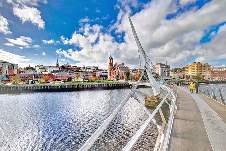 The Peace Bridge in Derry