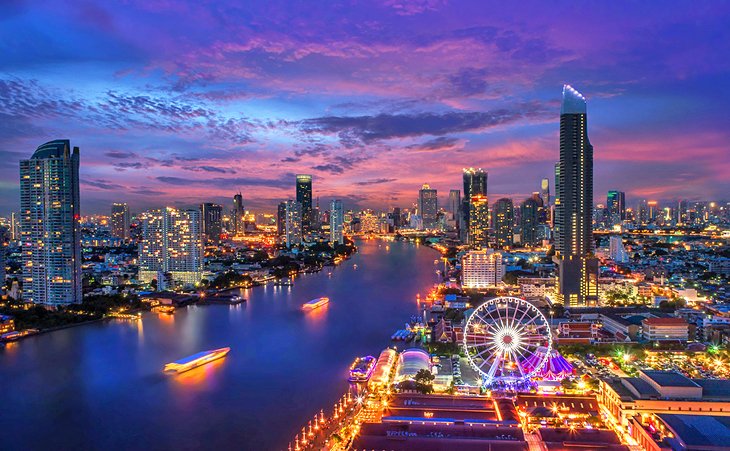 Bangkok Riverfront at night