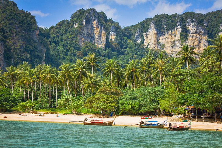 Palm-lined Ao Nang Beach