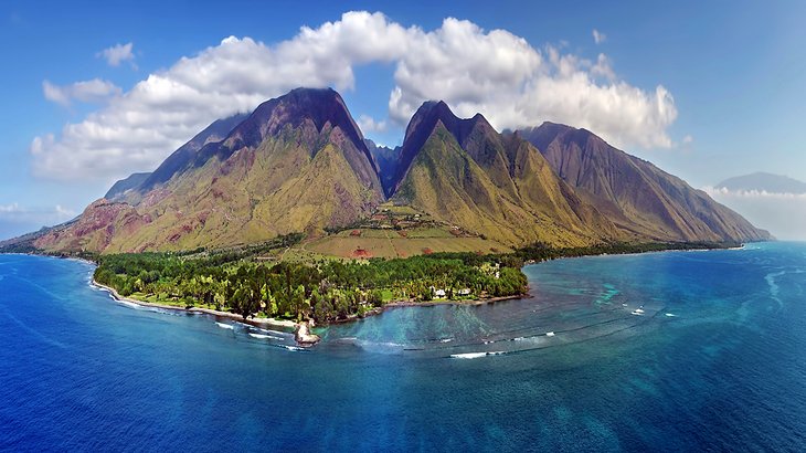 Aerial view of Maui